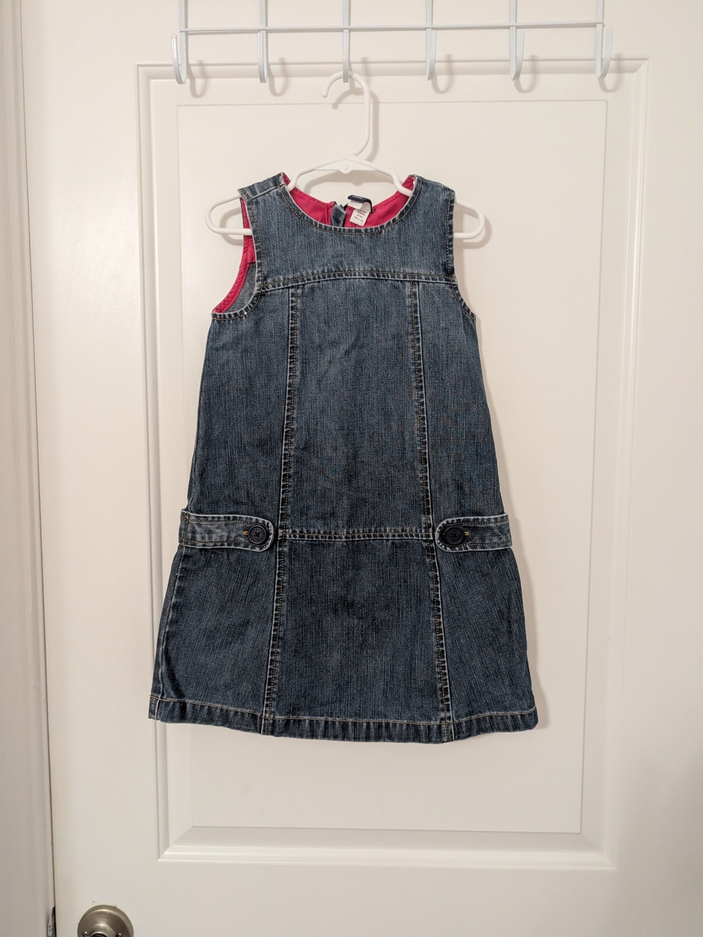 Vintage 2004 Baby Gap Denim Jumper Dress Toddler 5Y Y2K Pinafore